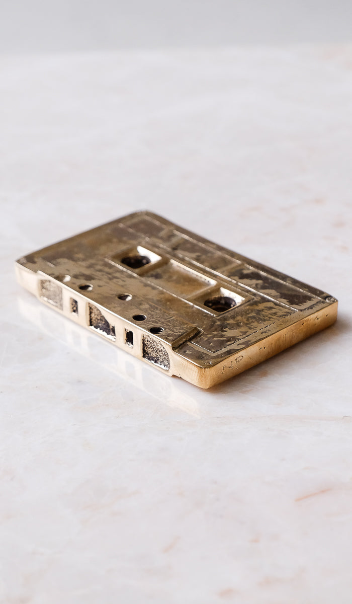 Nancy Pearce Cast Bronze Cassette Tape