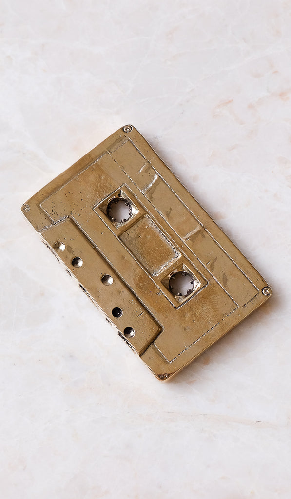 Nancy Pearce Cast Bronze Cassette Tape