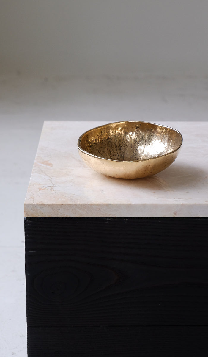 Nancy Pearce Large Cast Bronze Gourd Bowl