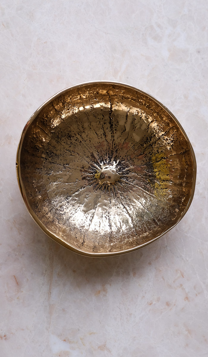 Nancy Pearce Large Cast Bronze Gourd Bowl