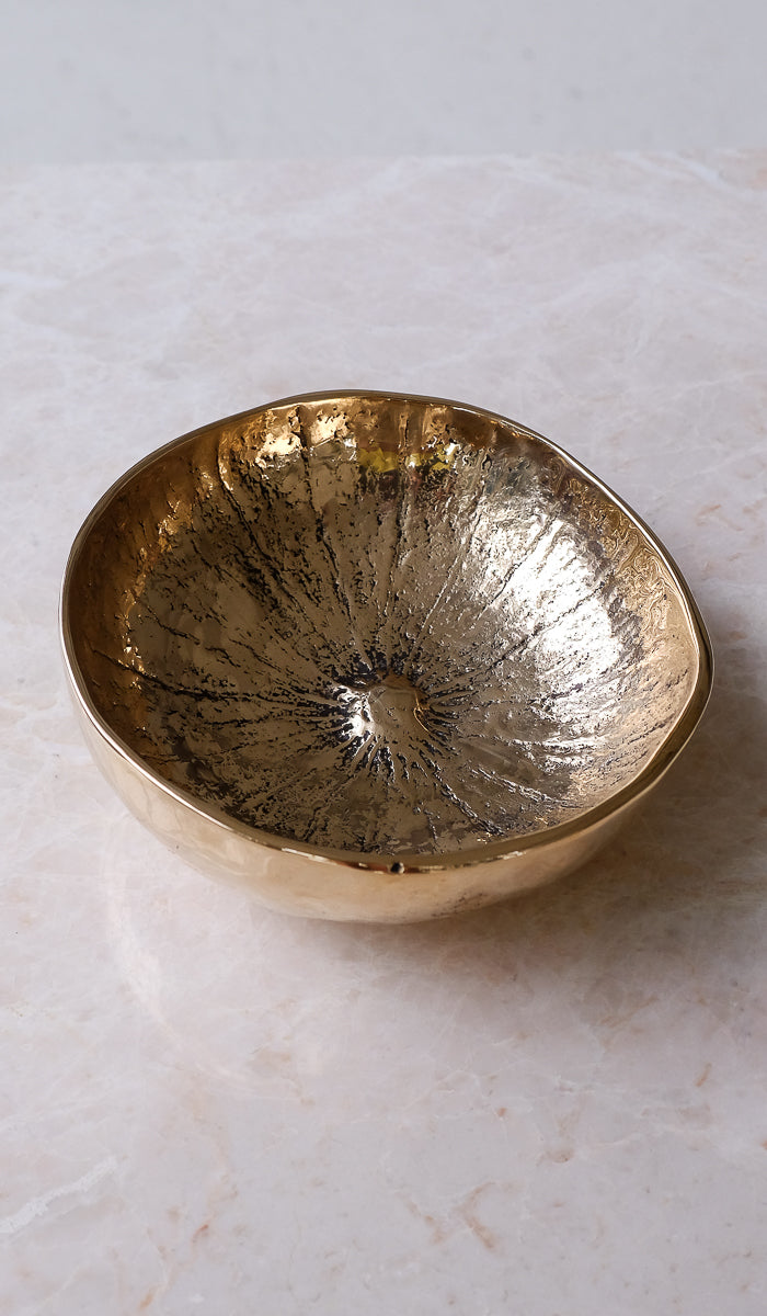 Nancy Pearce Large Cast Bronze Gourd Bowl