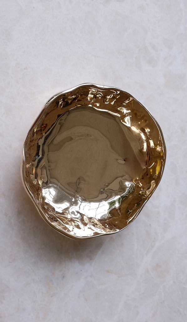 Nancy Pearce Small Furrowed Cast Bronze Bowl