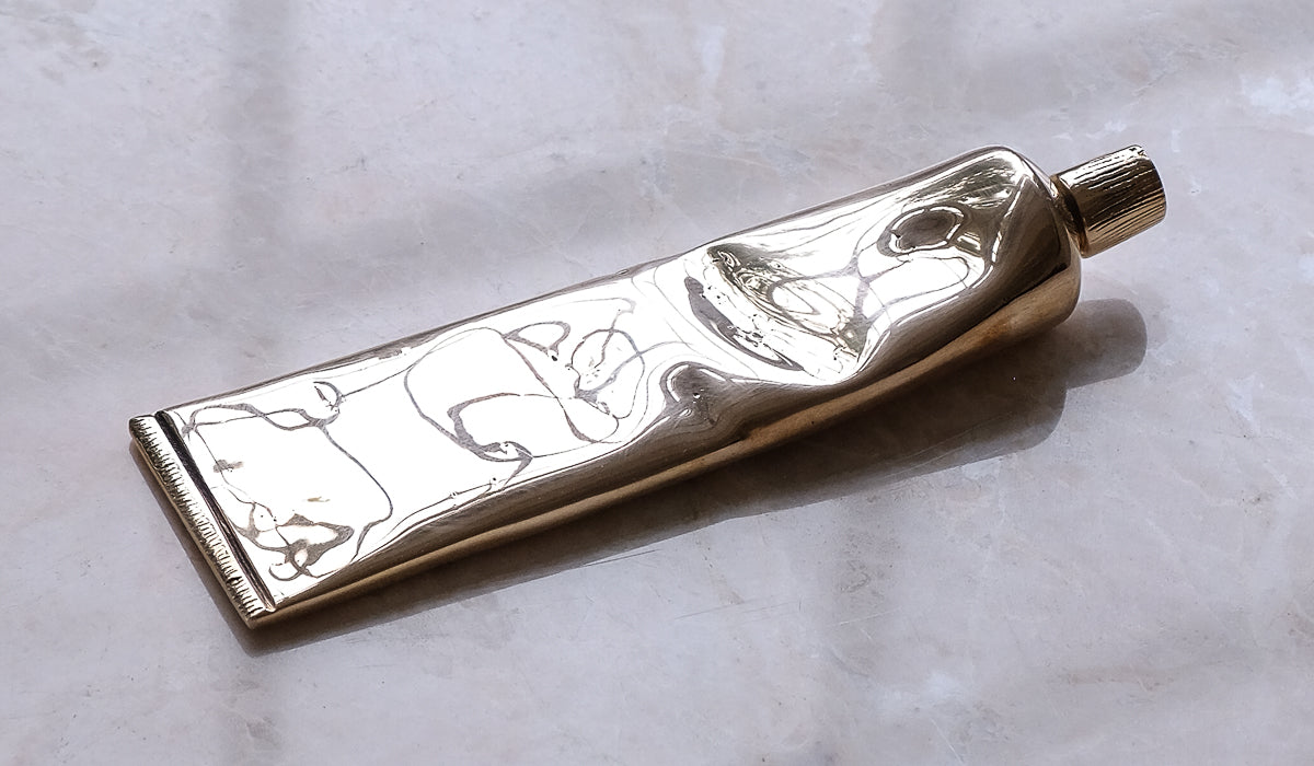 Nancy Pearce Cast Bronze Toothpaste Tube