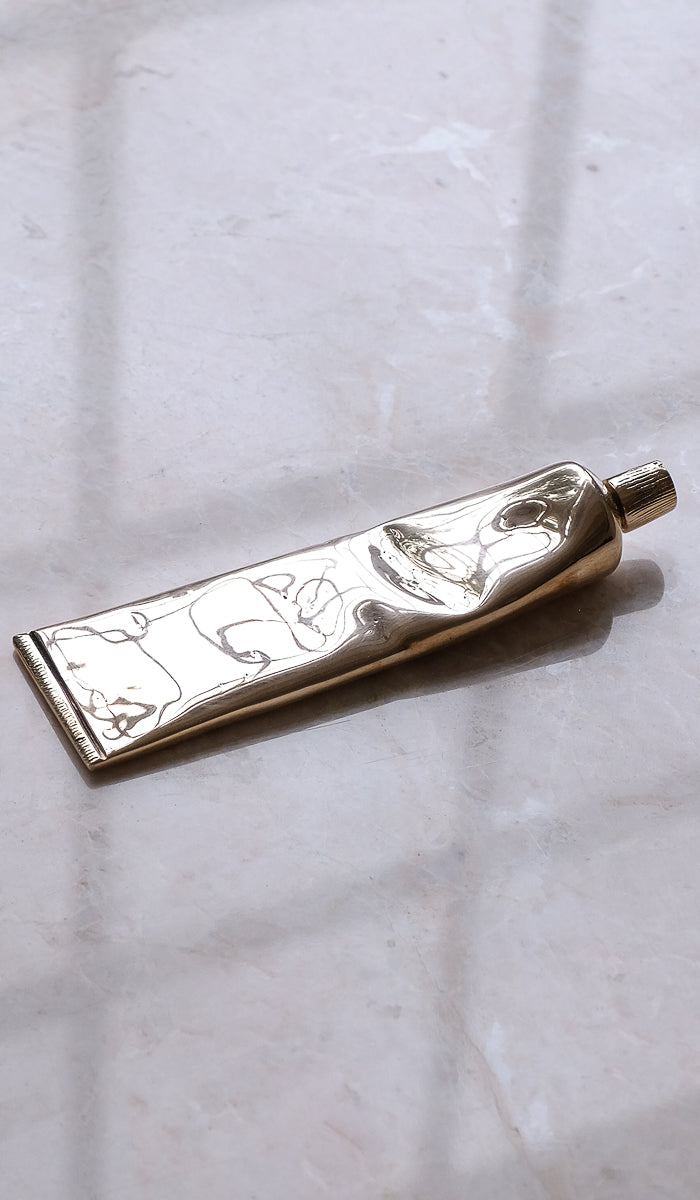 Nancy Pearce Cast Bronze Toothpaste Tube
