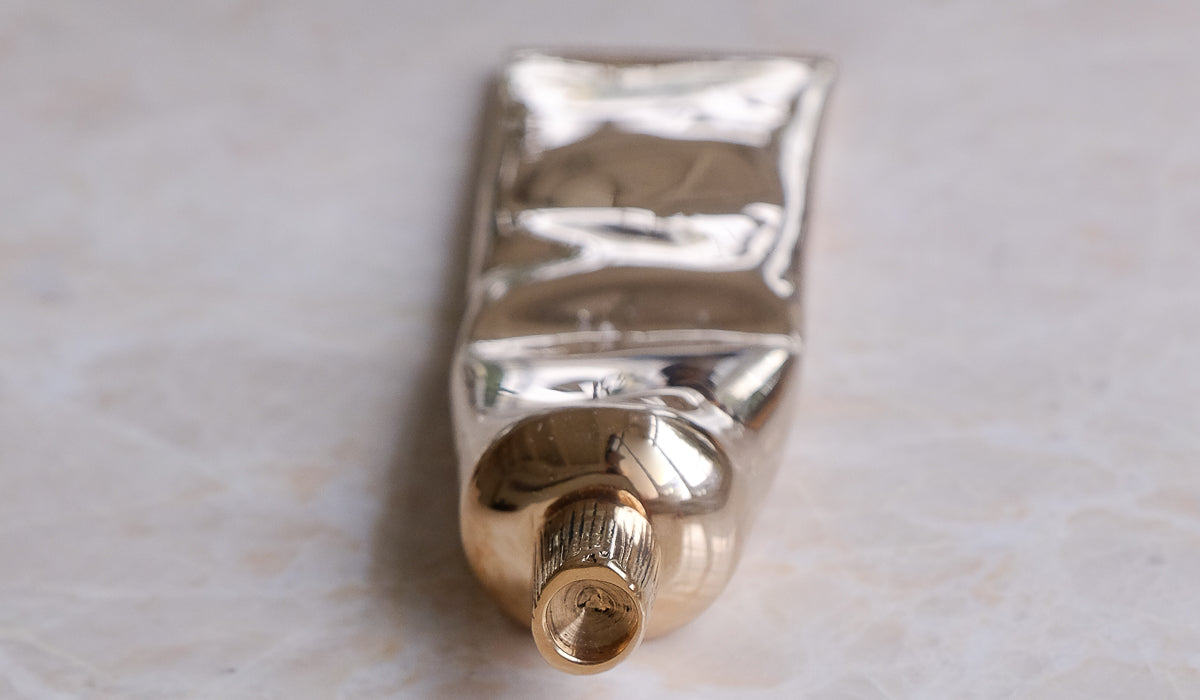 Nancy Pearce Cast Bronze Toothpaste Tube