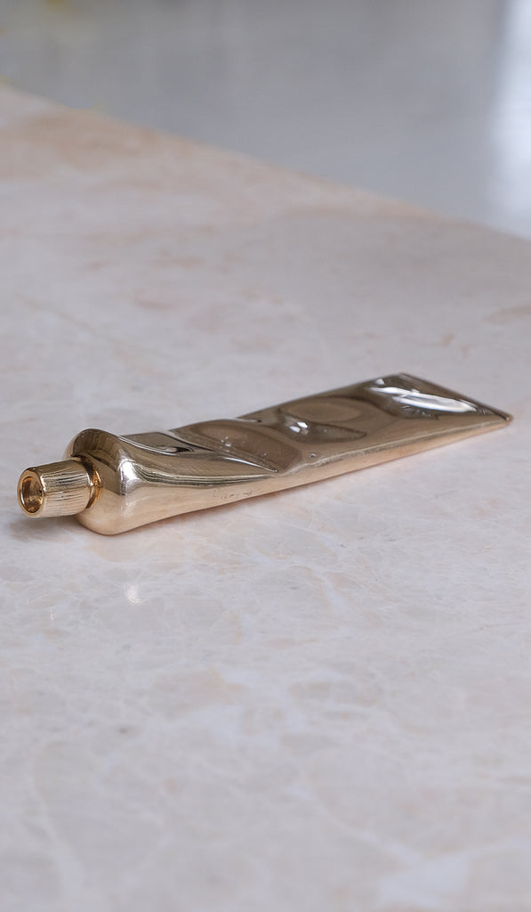 Nancy Pearce Cast Bronze Toothpaste Tube