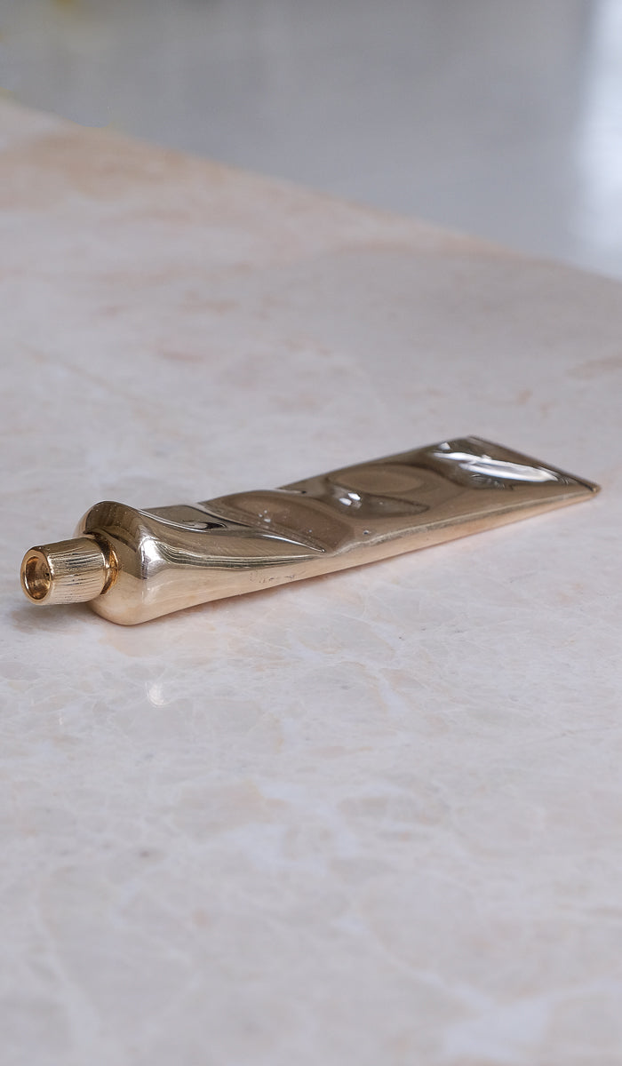 Nancy Pearce Cast Bronze Toothpaste Tube