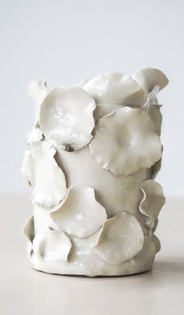 Nathalee Paolinelli White Petal Vase No. 13