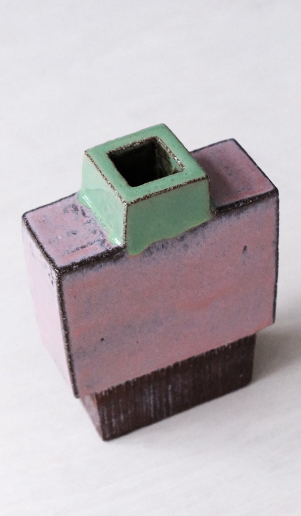 Shane Gabier Pink Square Vase
