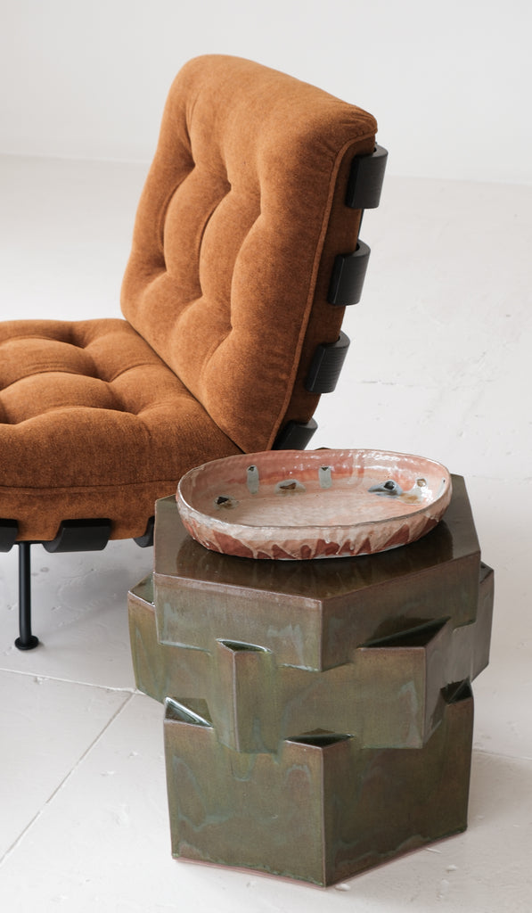 IN STOCK Tacchini 'Costela' Chair & Ottoman Set