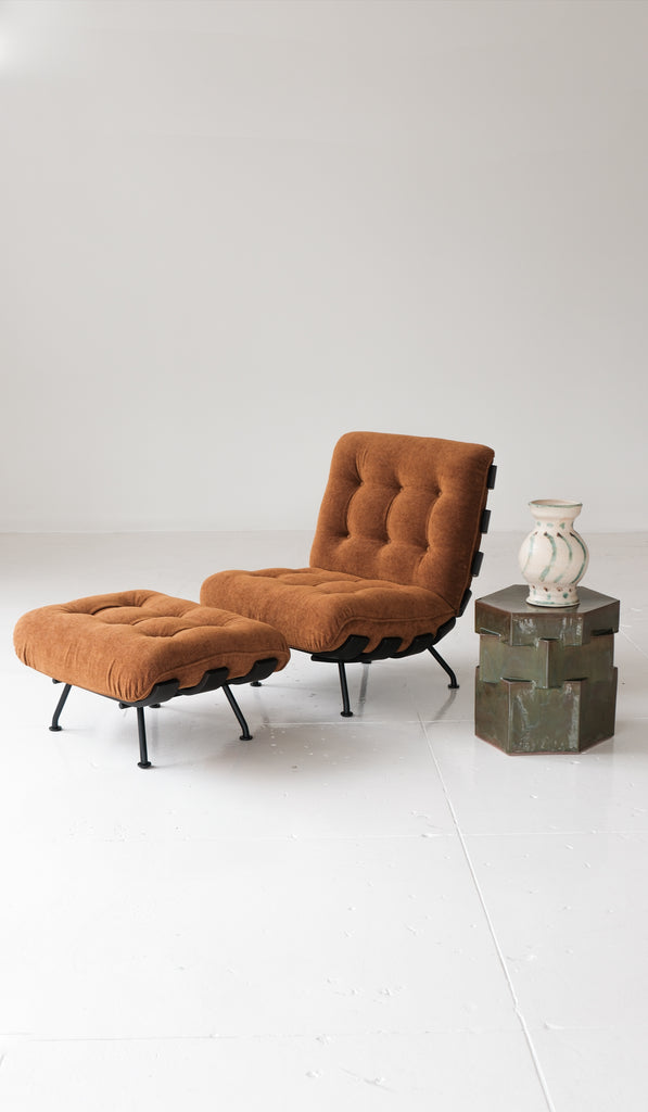 IN STOCK Tacchini 'Costela' Chair & Ottoman Set