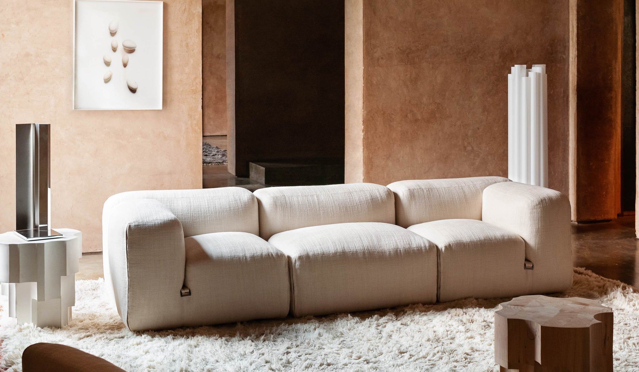 Tacchini 'Le Mura' 3 Seat Sofa