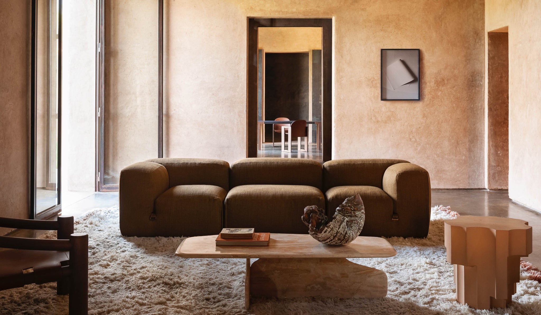 Tacchini 'Le Mura' 3 Seat Sofa