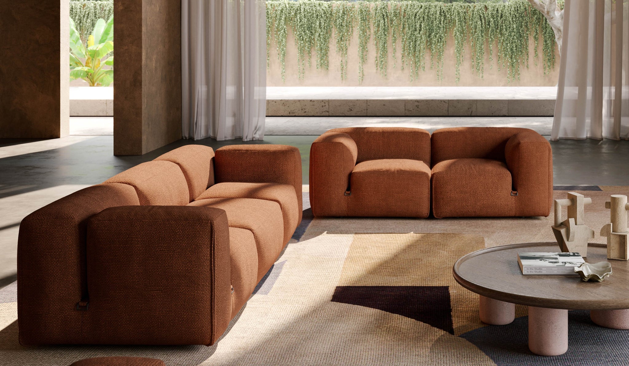 Tacchini 'Le Mura' 2 Seat Sofa