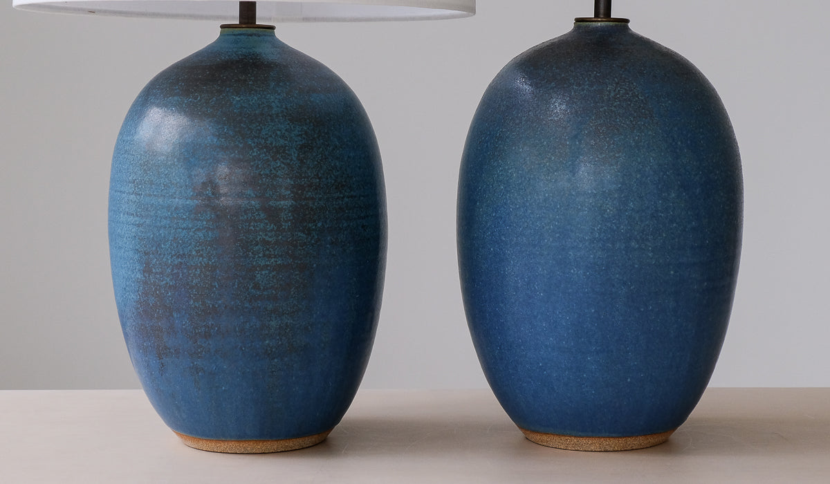 IN STOCK Victoria Morris Azure Large Oval Table Lamp