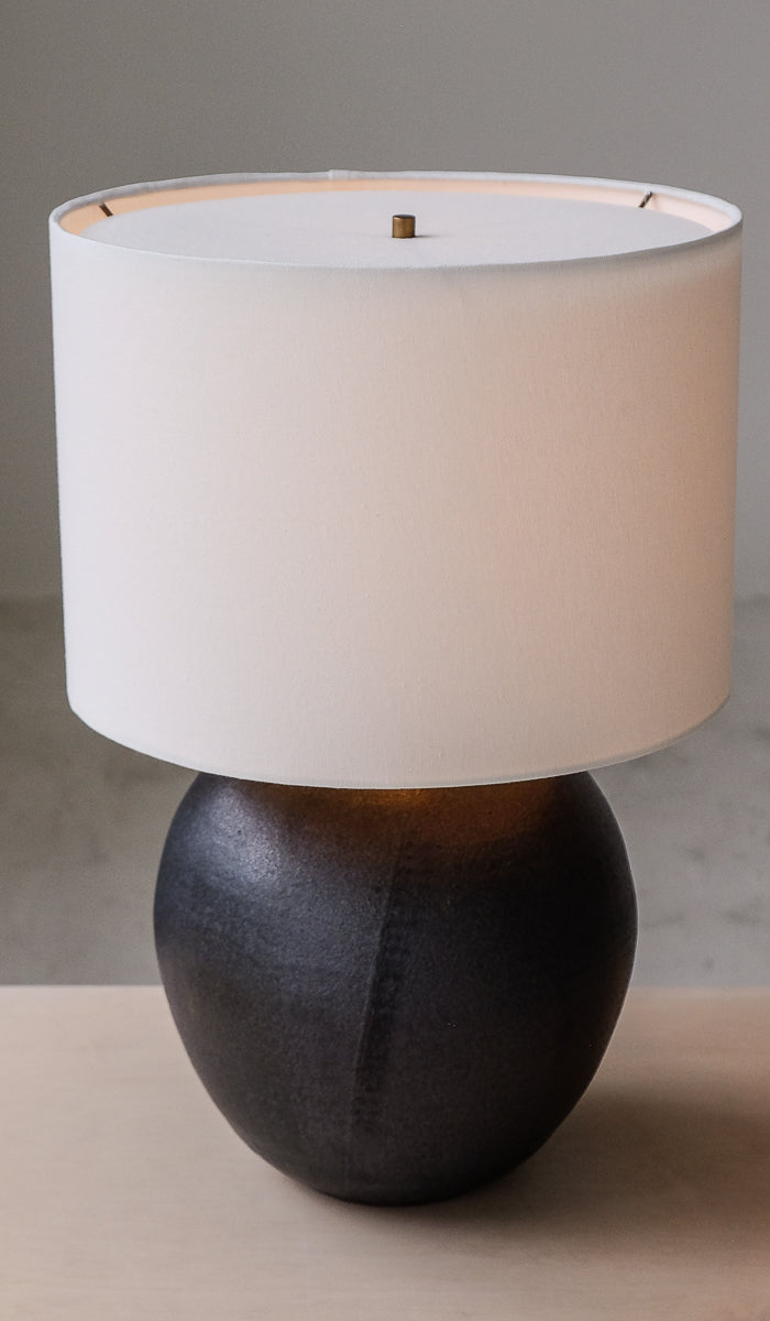 IN STOCK Victoria Morris Graphite Large Orb Table Lamp