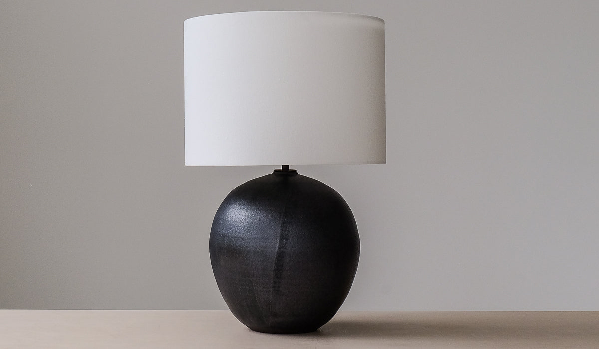 IN STOCK Victoria Morris Graphite Large Orb Table Lamp