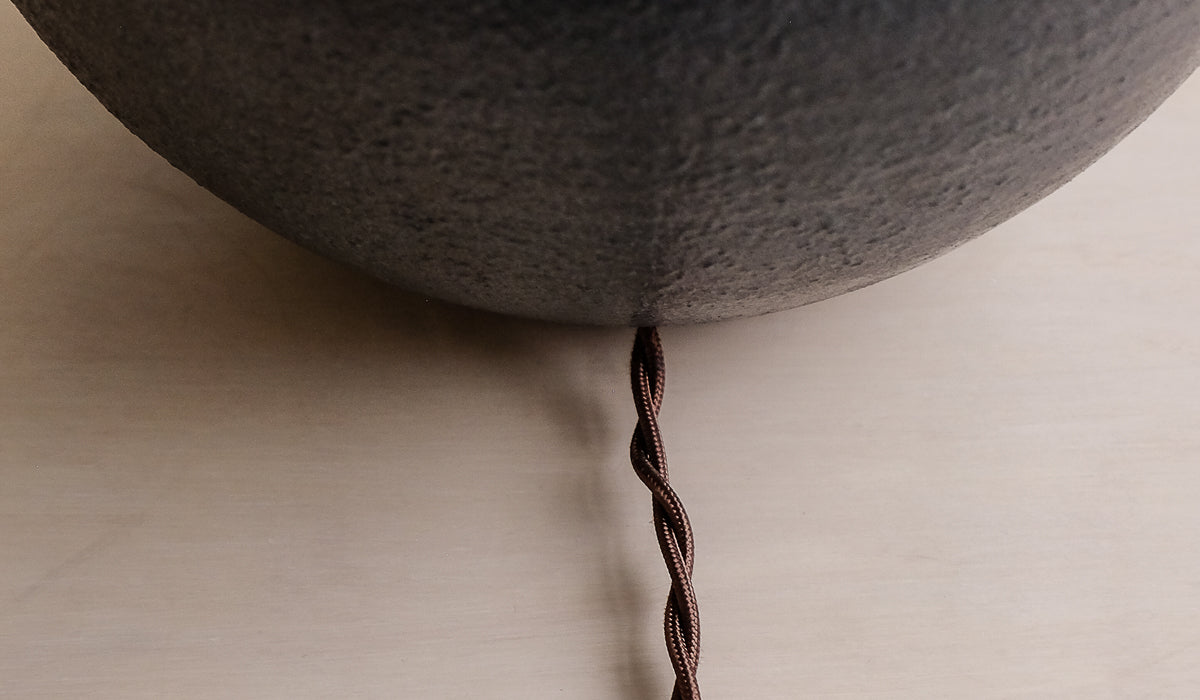 IN STOCK Victoria Morris Graphite Large Orb Table Lamp
