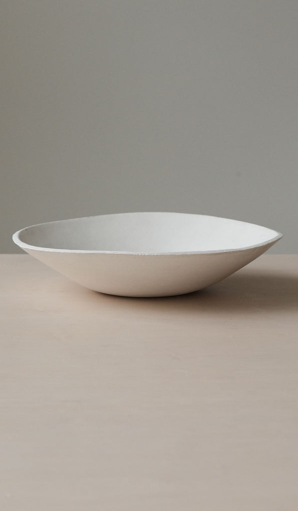 Danny Kaplan Stone White Low Bowl