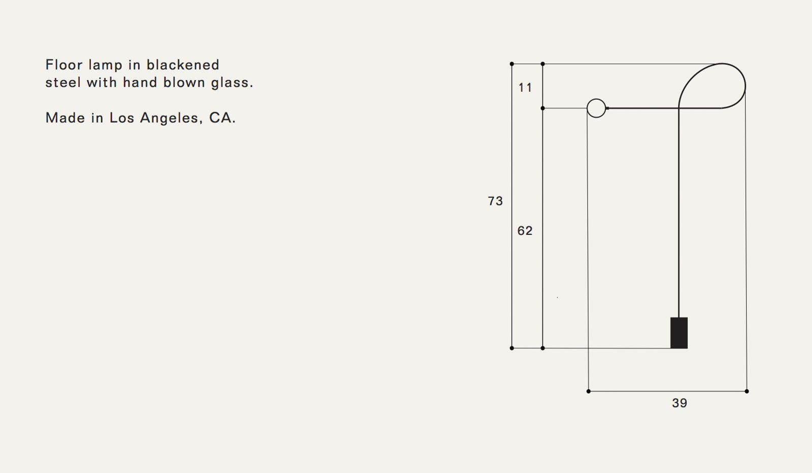 Estudio Persona Bow Floor Lamp