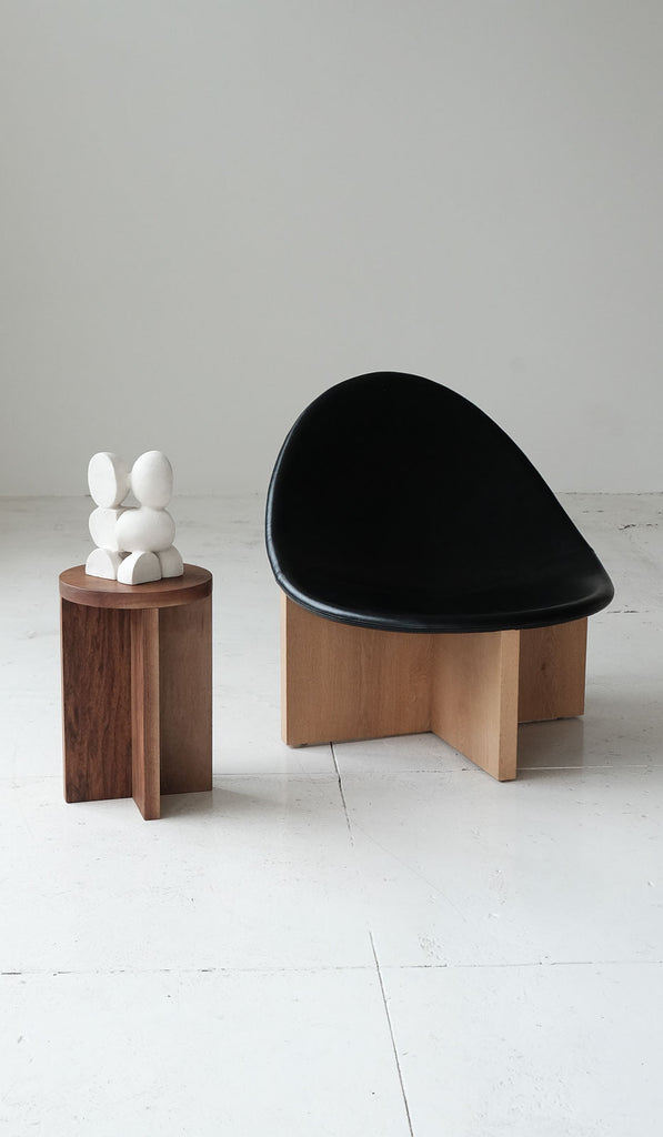 Material Round Narrow Foundation Stool / Side Table