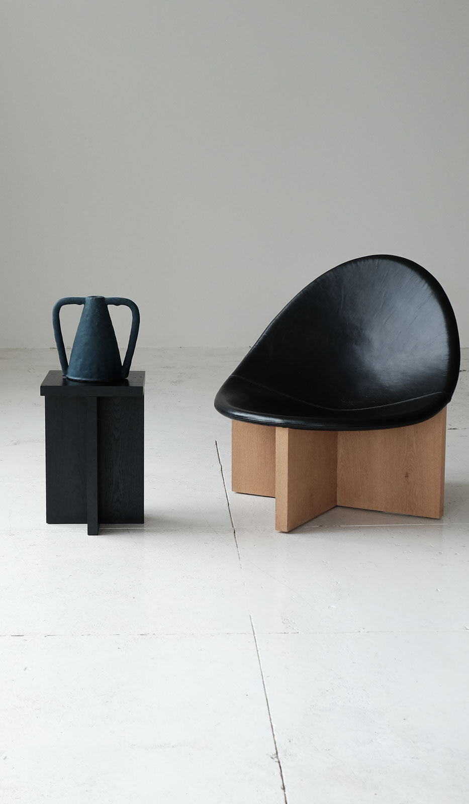 Material Square Foundation Stool / Side Table
