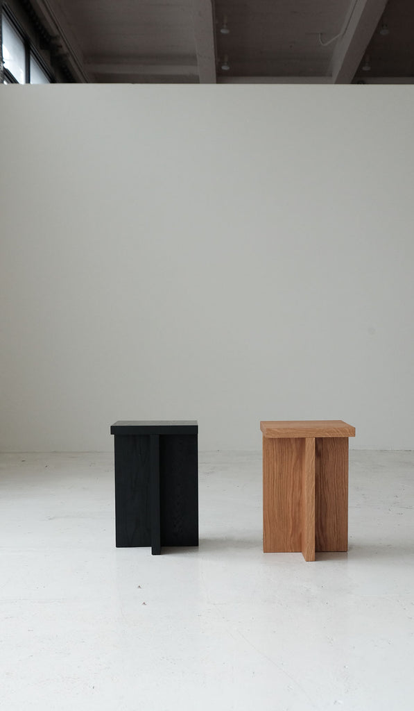 Material Square Foundation Stool / Side Table