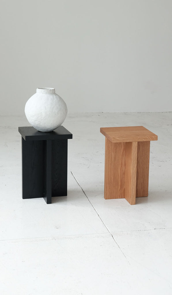 Material Square Foundation Stool / Side Table