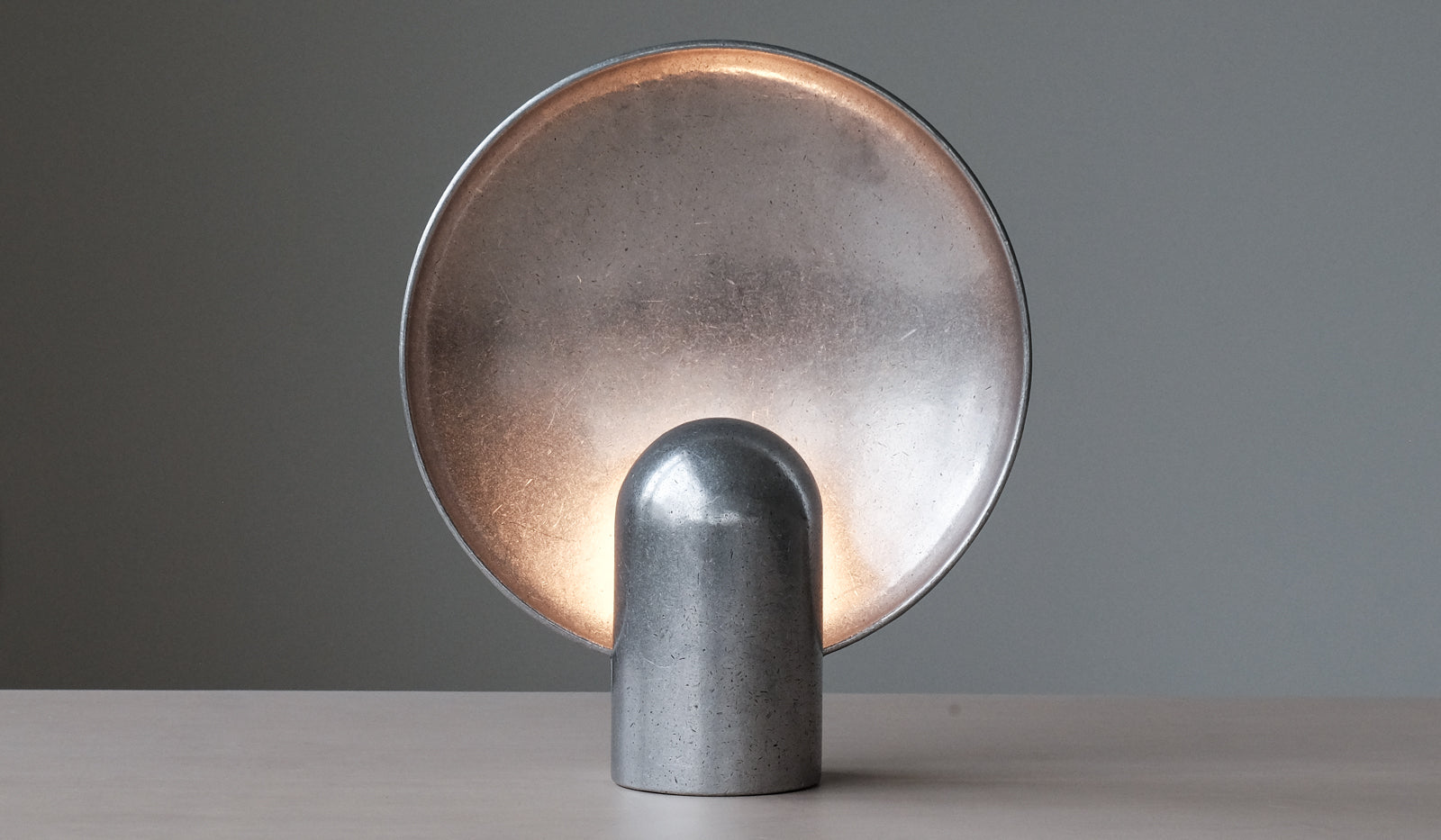 Studio Henry Wilson Polished Cast Aluminum Surface Sconce Table Lamp