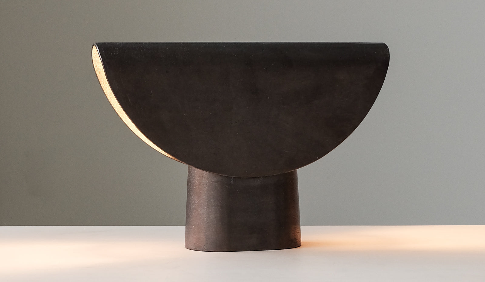 Studio Henry Wilson Blackened Cast Bronze Fold Table Lamp