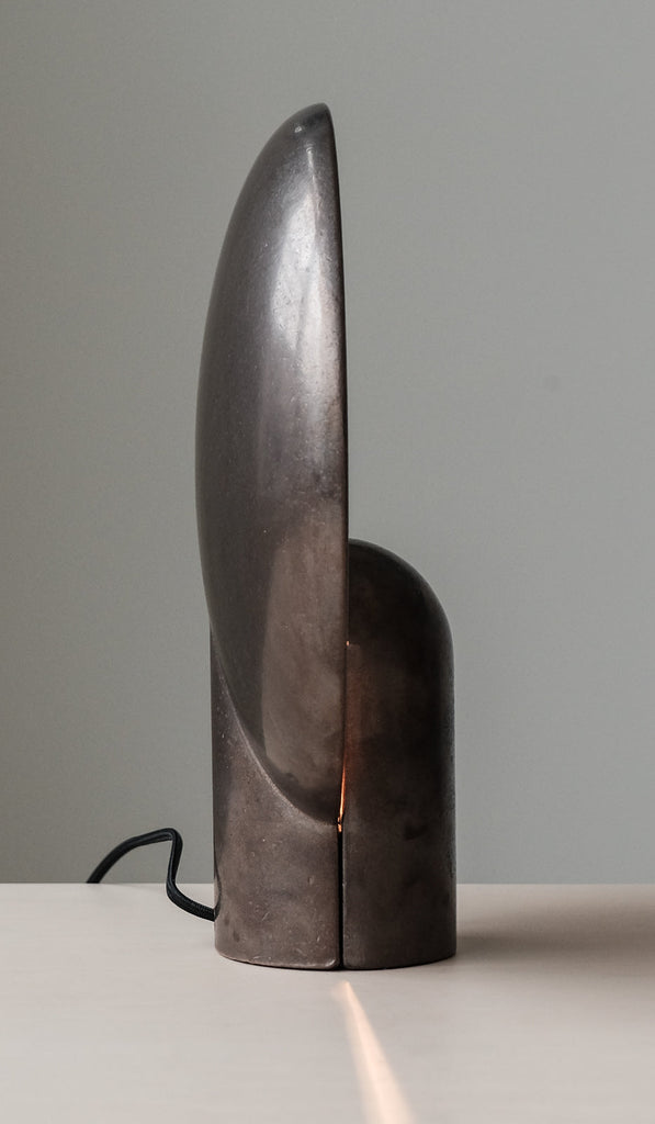 Studio Henry Wilson Blackened Cast Bronze Surface Sconce Table Lamp