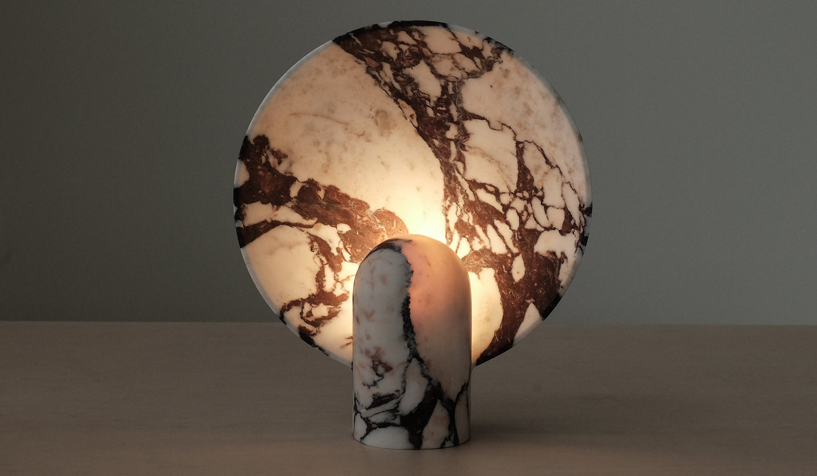 Studio Henry Wilson Calacatta Viola Surface Sconce Table Lamp