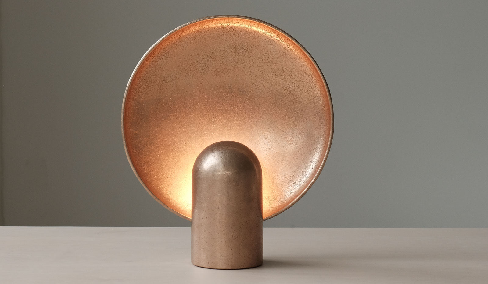 Studio Henry Wilson Polished Cast Bronze Surface Sconce Table Lamp