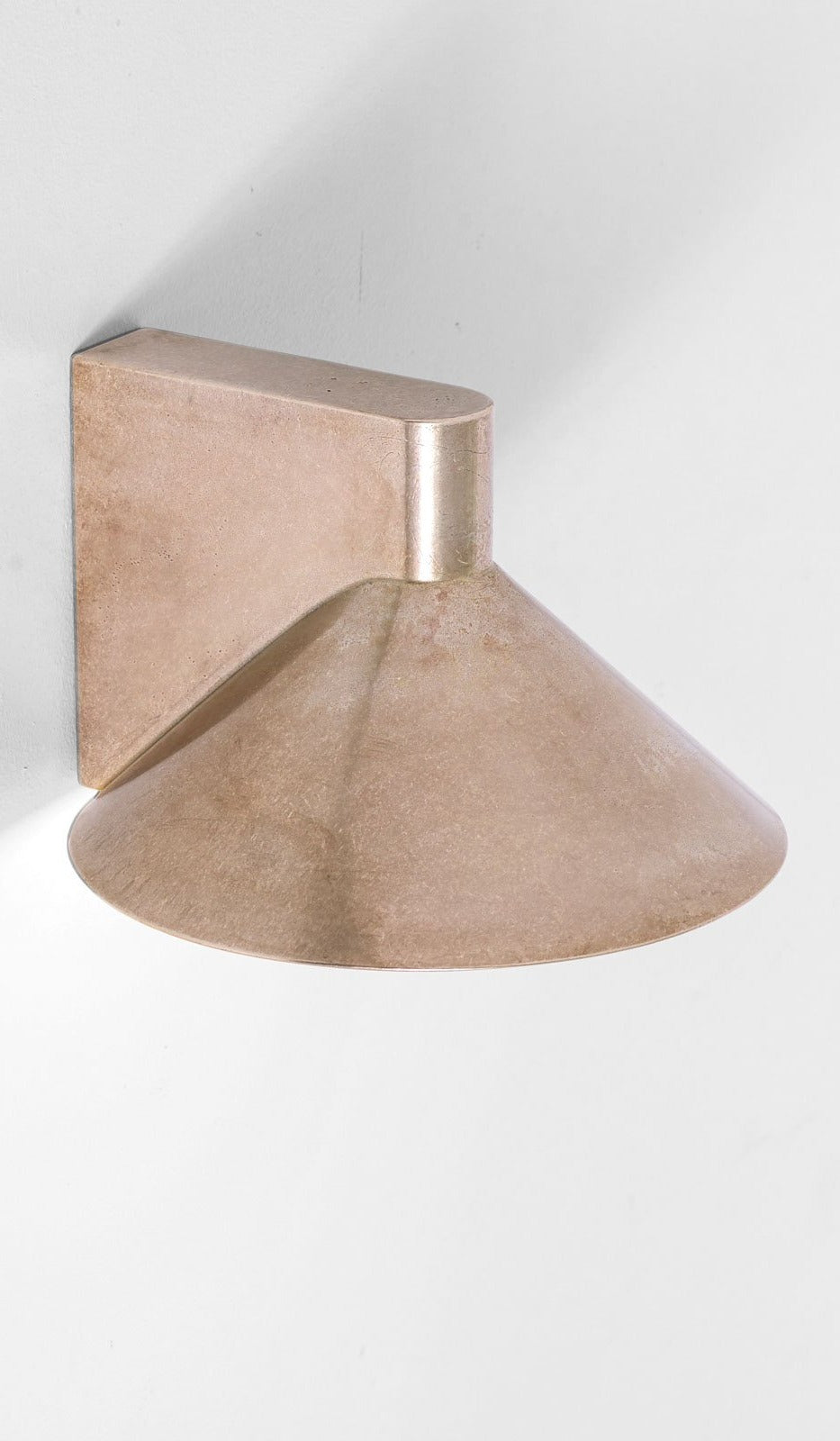 Studio Henry Wilson Polished Cast Bronze Conical Wall Light