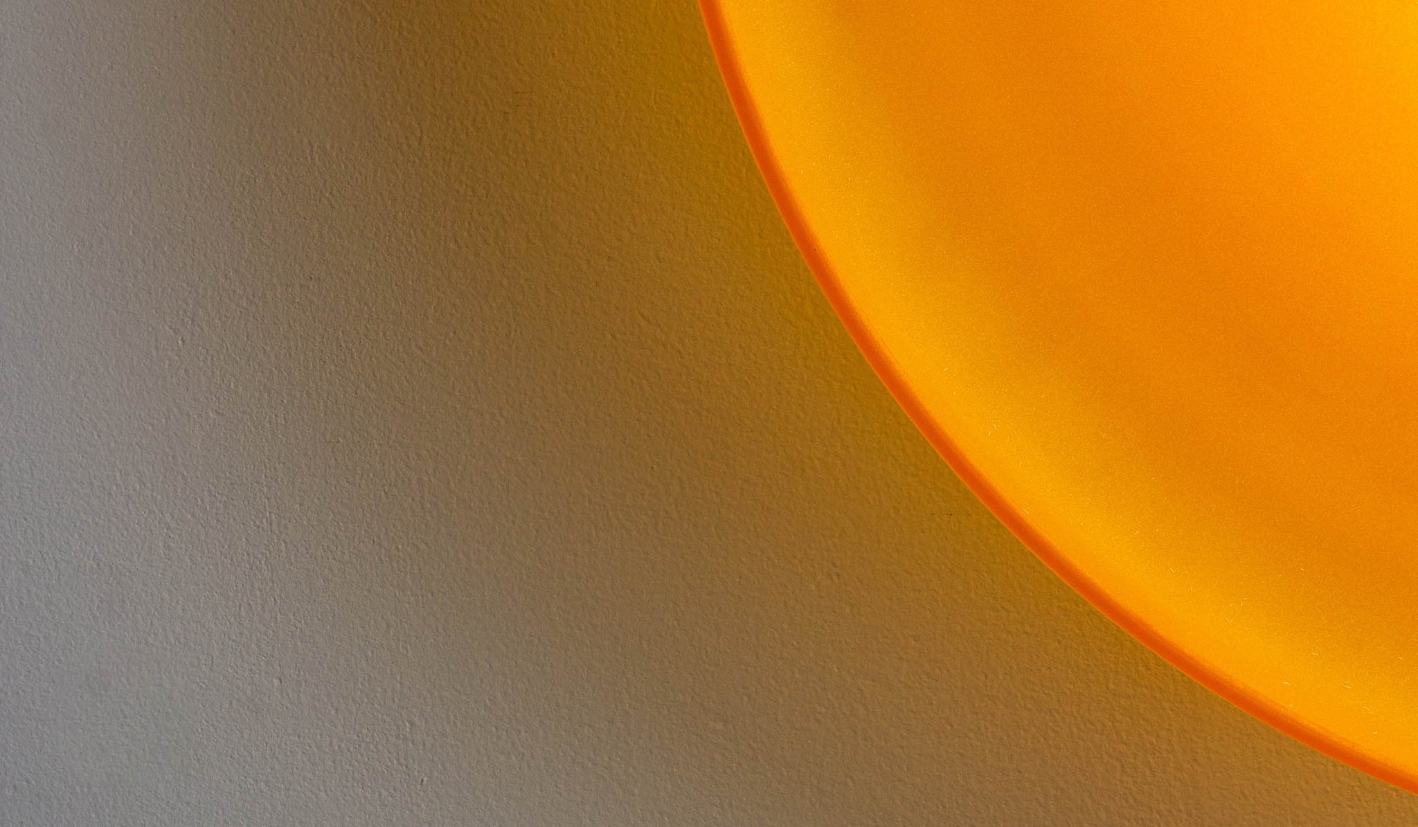 In Common With Sandblasted Amber Glass Disc Surface Mount
