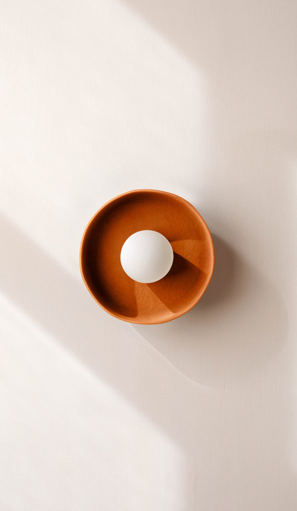 In Common With Terracotta Ceramic Disc Surface Mount