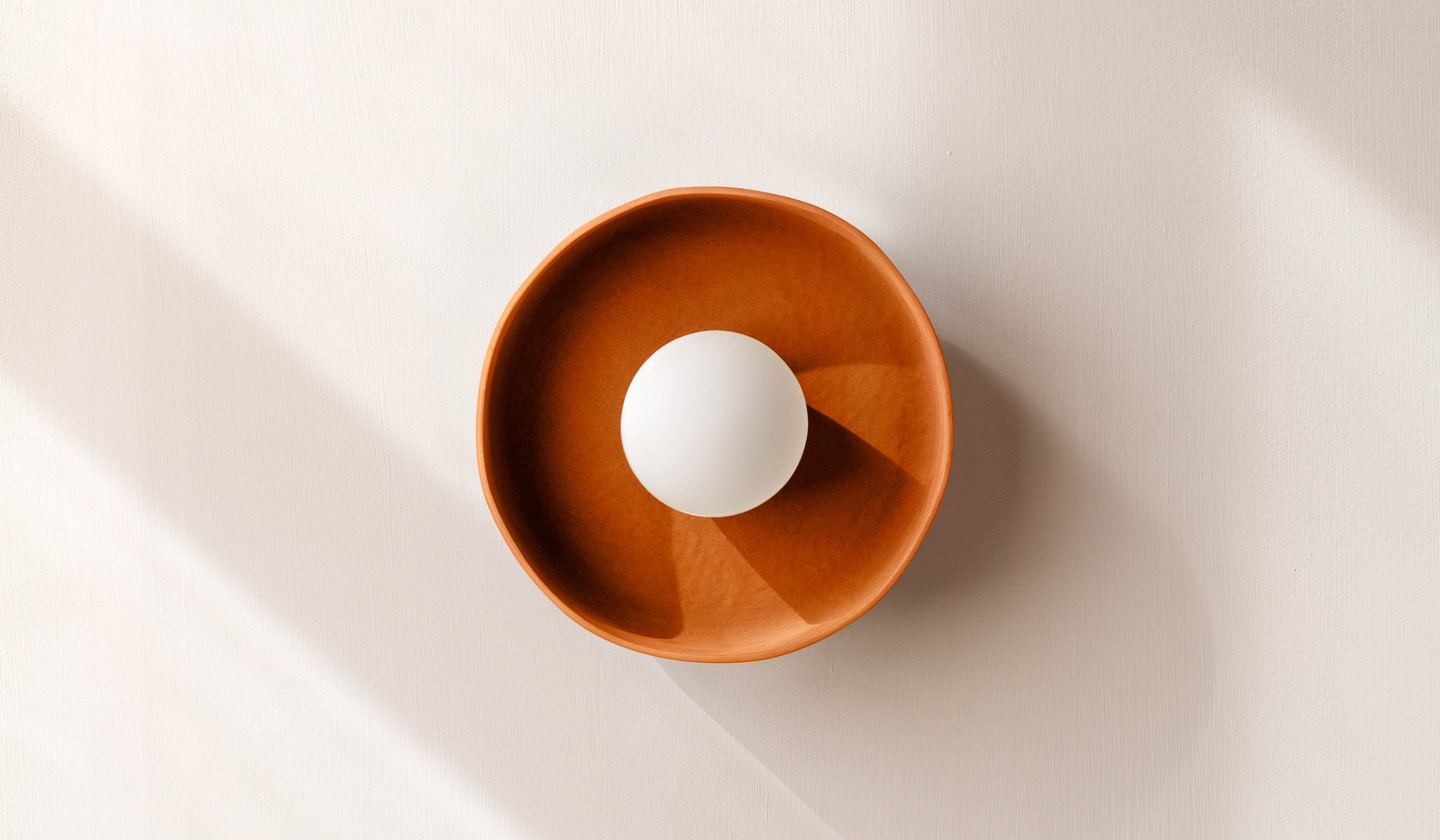 In Common With Terracotta Ceramic Disc Surface Mount