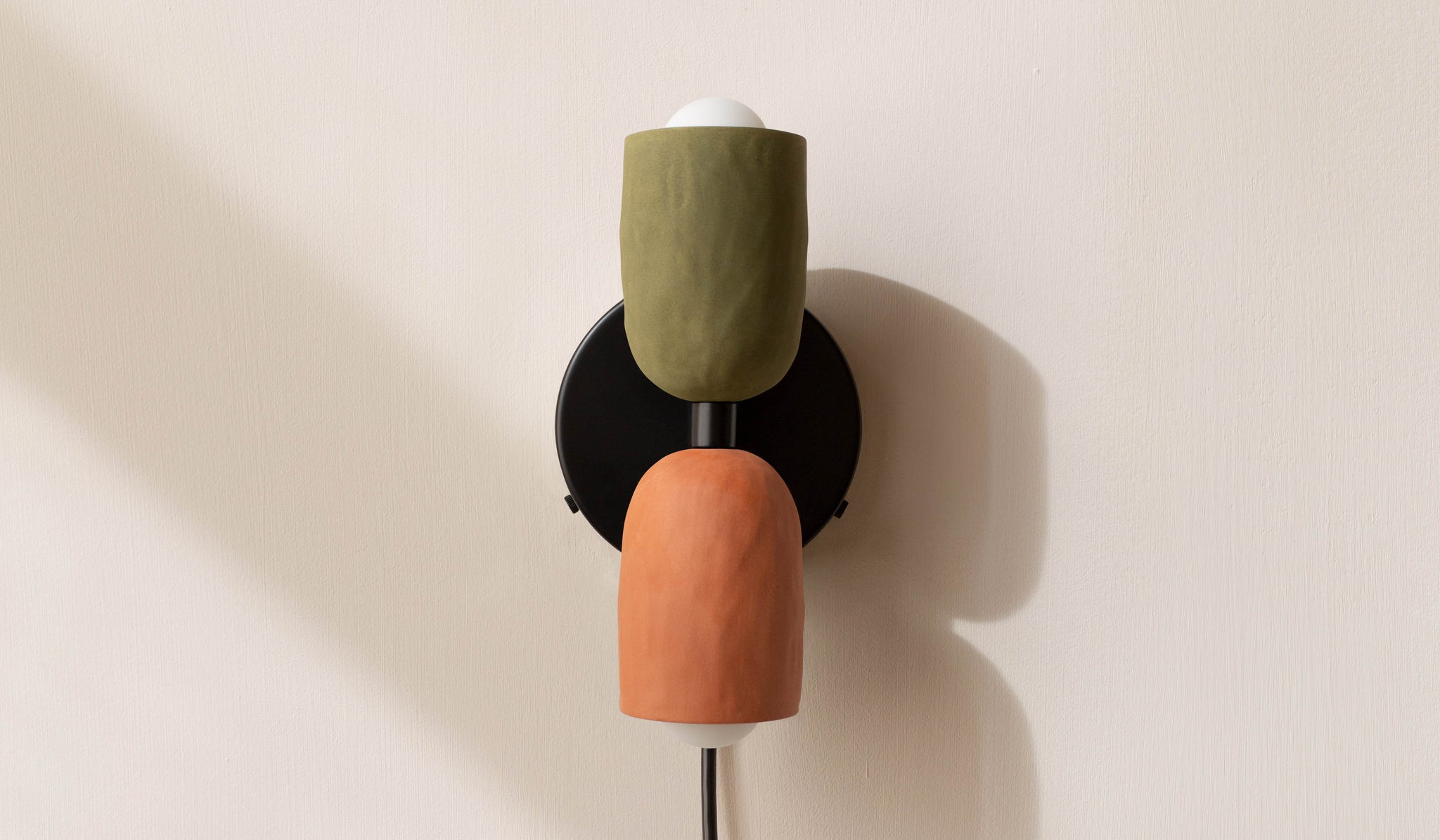 In Common With Ceramic Up Down Sconce - Plug In