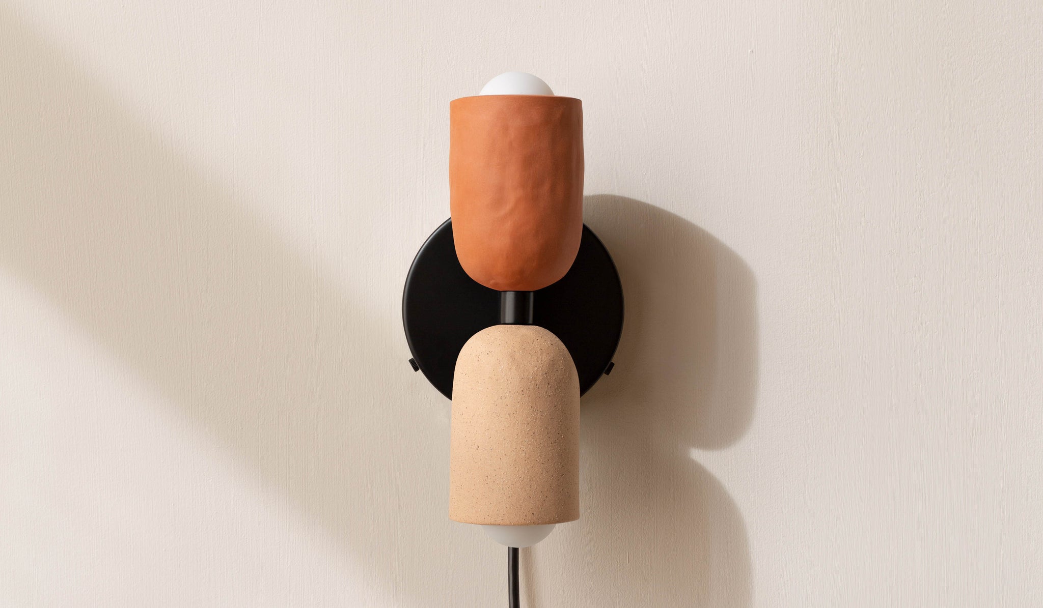 In Common With Ceramic Up Down Sconce - Plug In