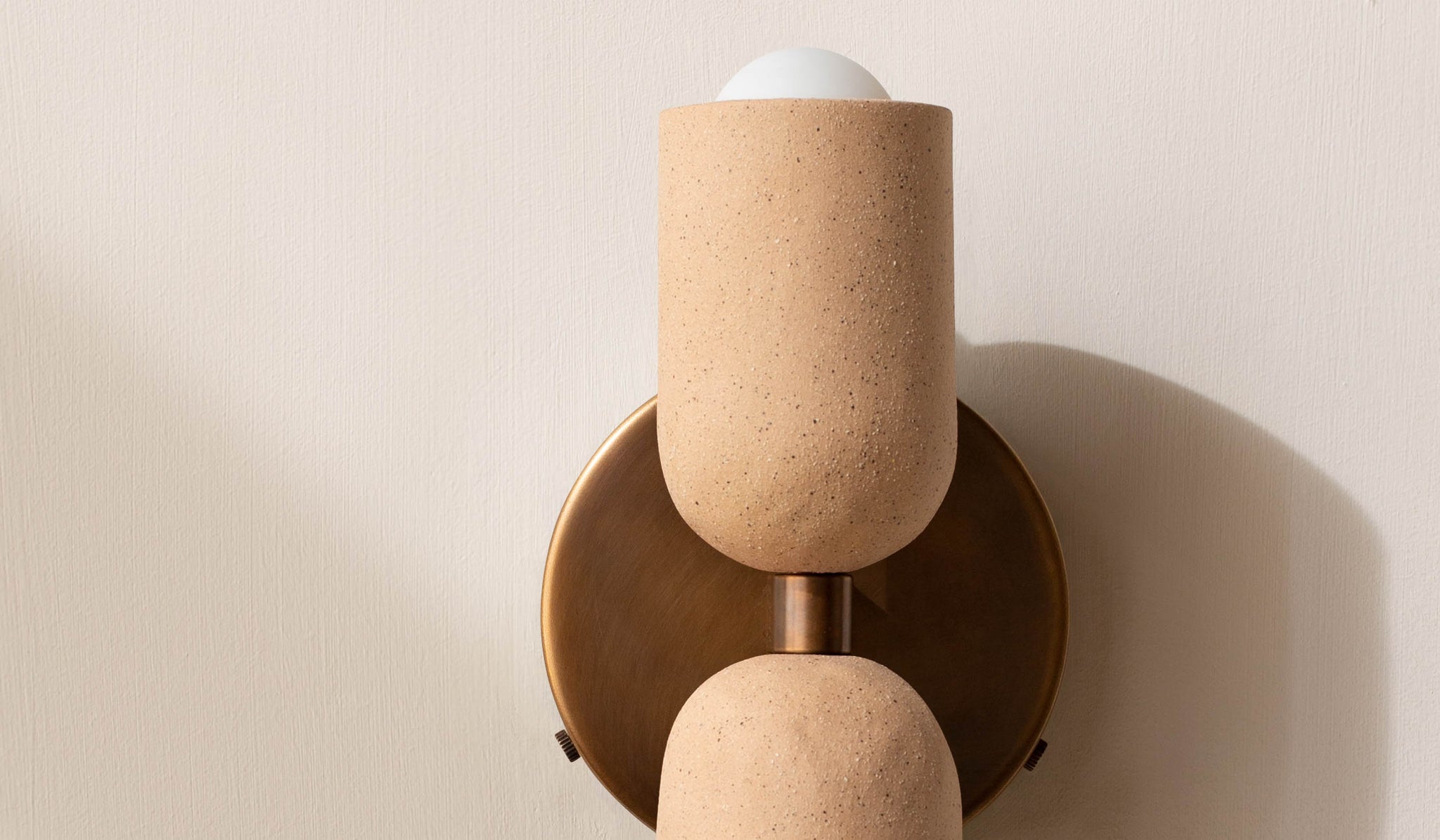 In Common With Ceramic Up Down Sconce - Plug In