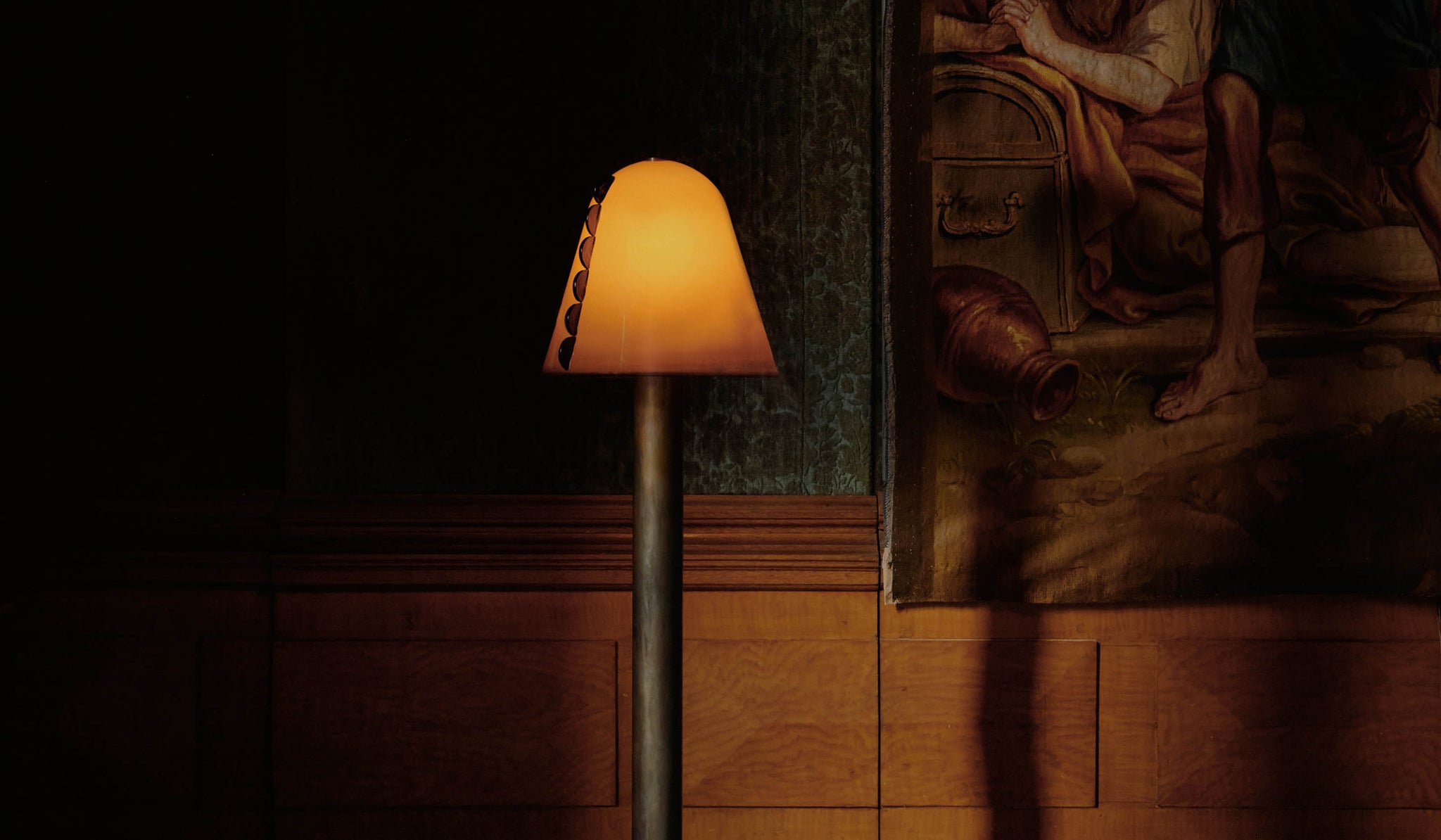 In Common With Blown Glass Calla Floor Lamp