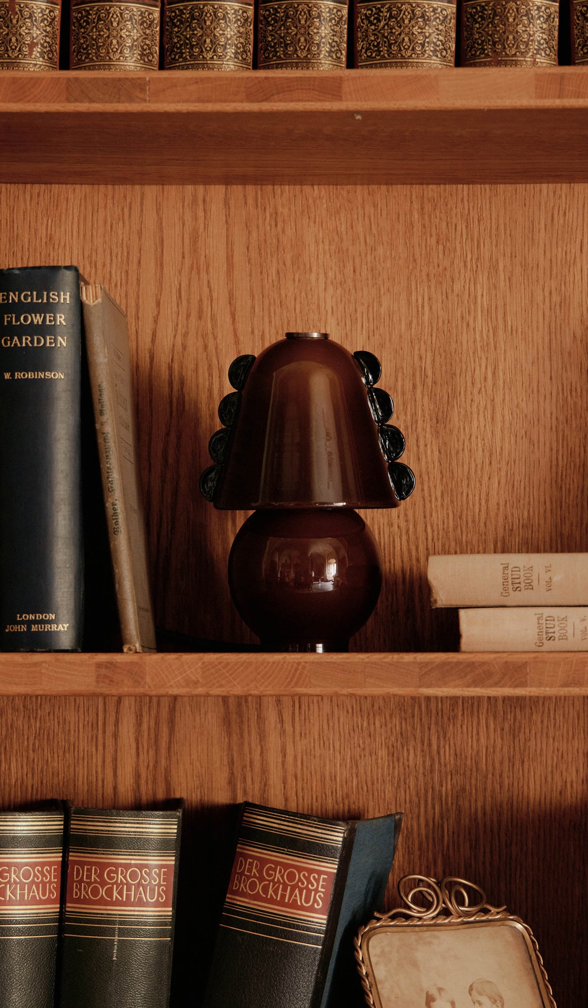 In Common With Small Blown Glass Calla Table Lamp