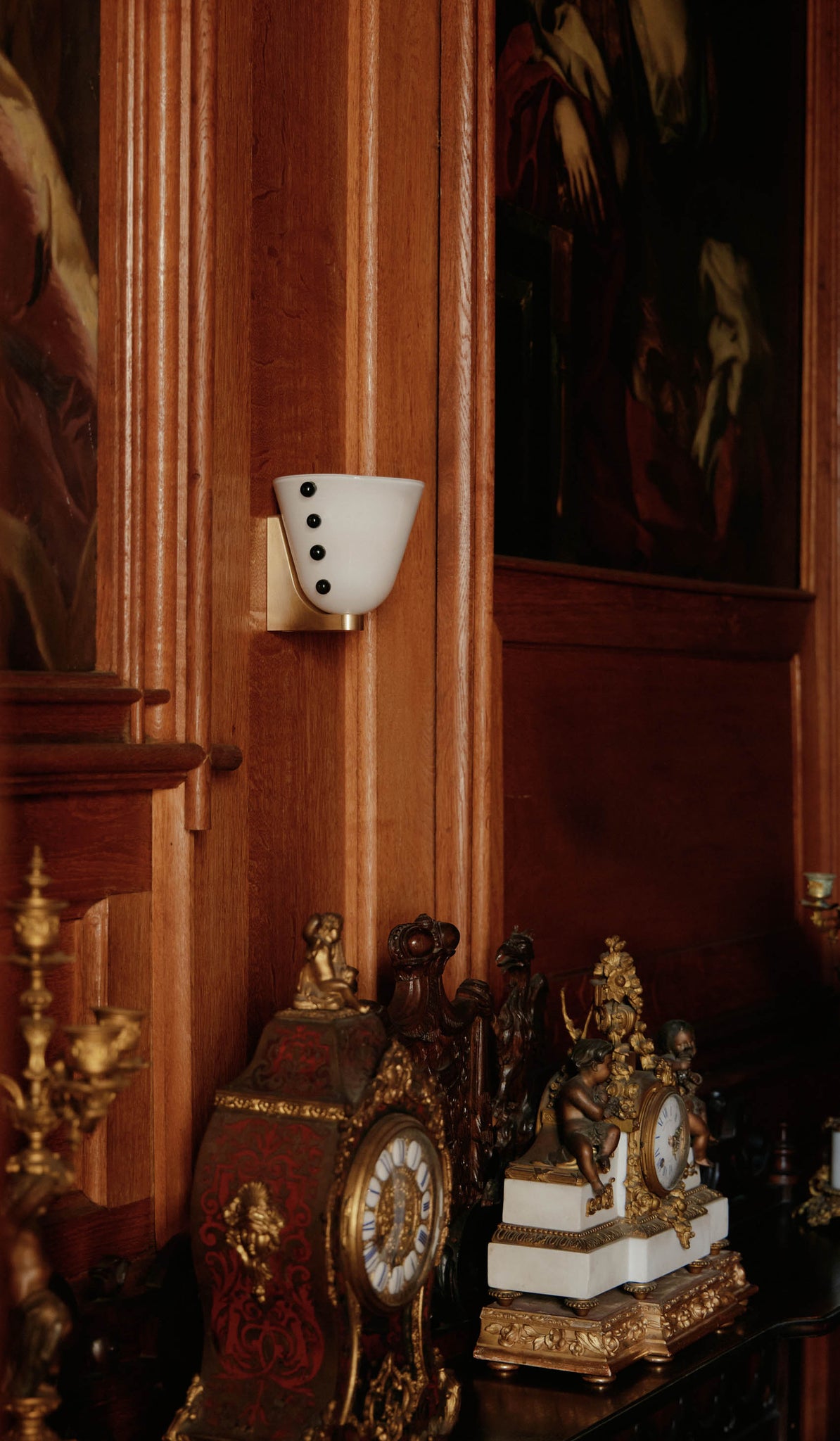 In Common With Small Blown Glass Gemma Sconce