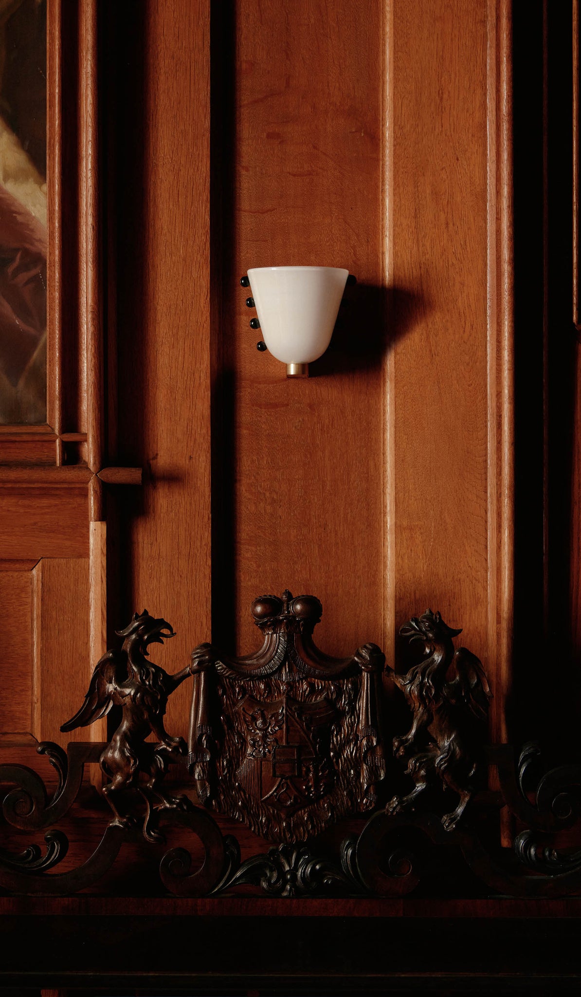 In Common With Small Blown Glass Gemma Sconce