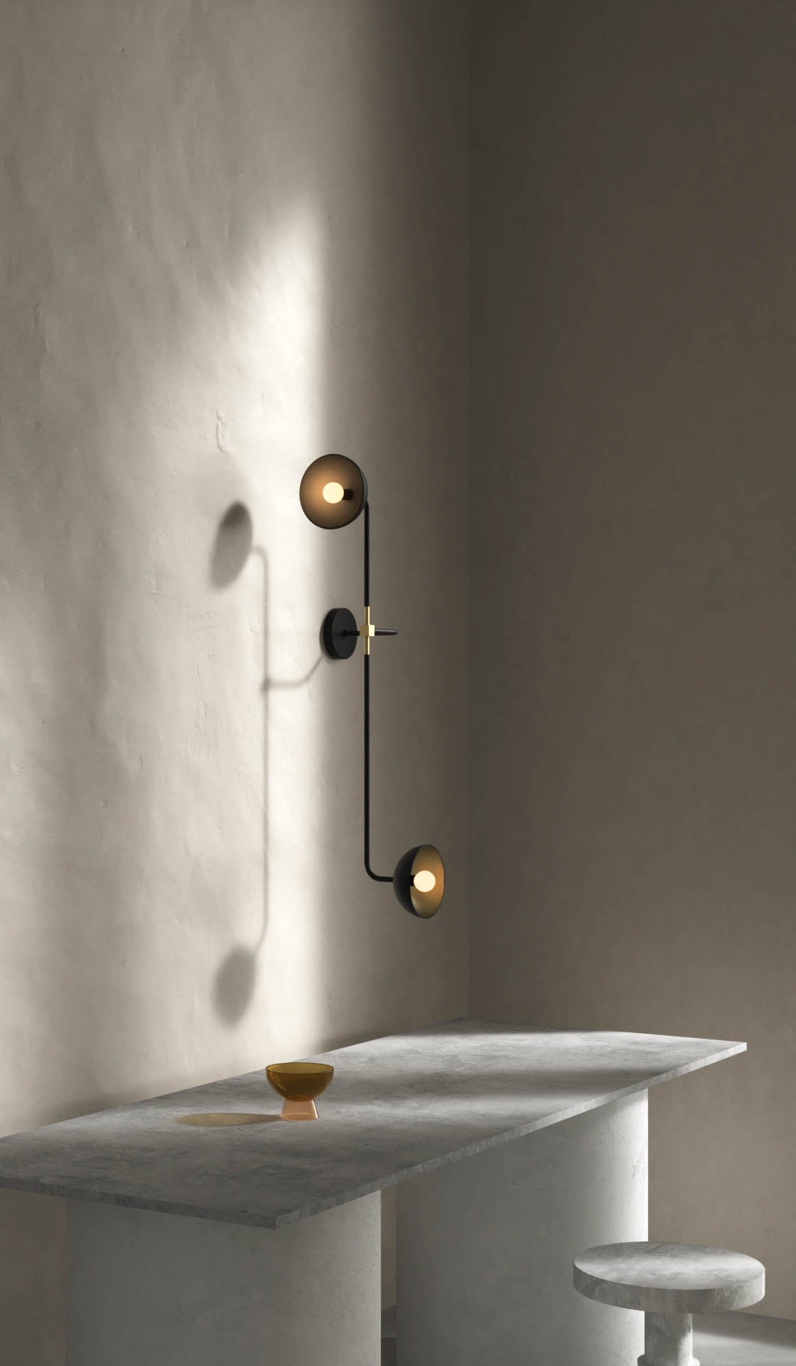 Lambert & Fils Beaubien 04 Wall Double Shade Sconce