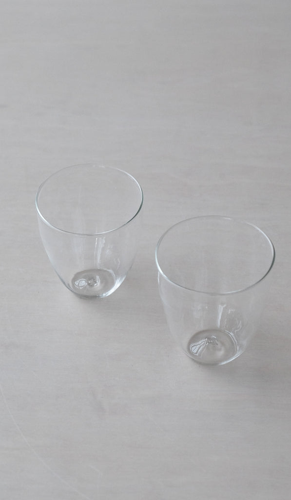 Set of 2 Organic Shaped Cocktail Glasses