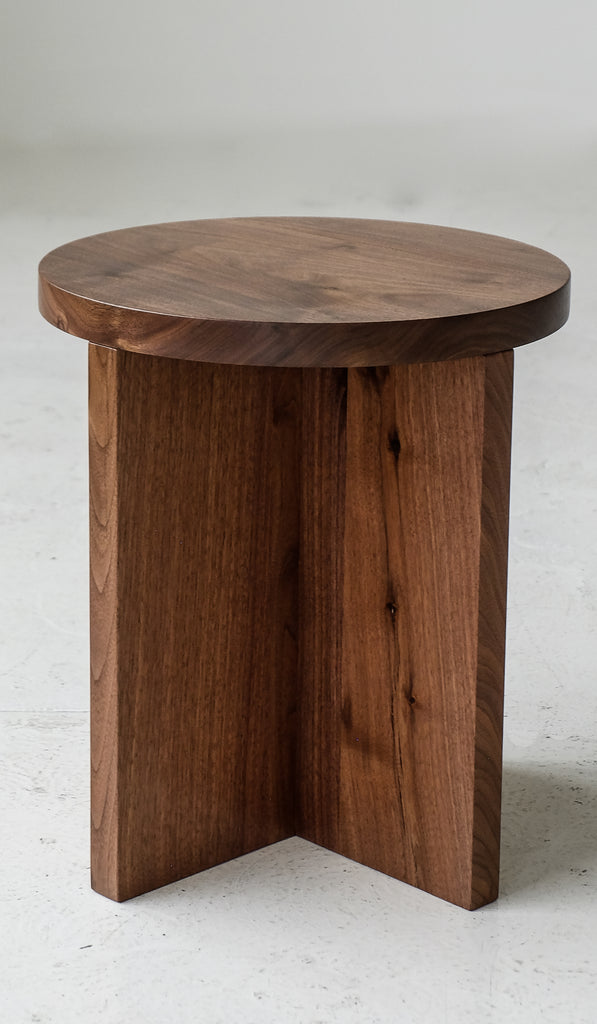 Material Round Wide Foundation Stool / Side Table