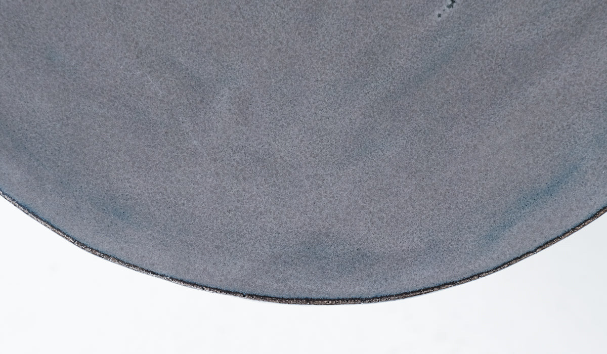 Mother of God Midnight Grey Pedestal Side Table No. 3