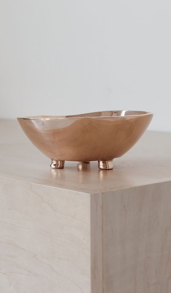 Nancy Pearce Cast Bronze 3 Footed Bowl