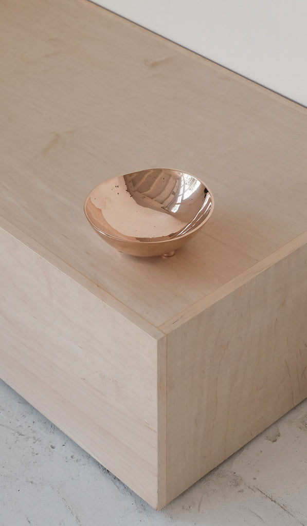 Nancy Pearce Cast Bronze 3 Footed Bowl